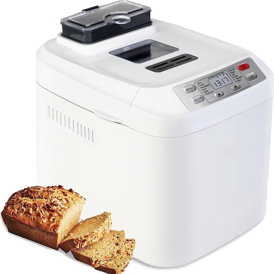Ahd Broodbakmachine Broodbakmachines Broodbak machine Wit 33cm x 28cm x 30cm