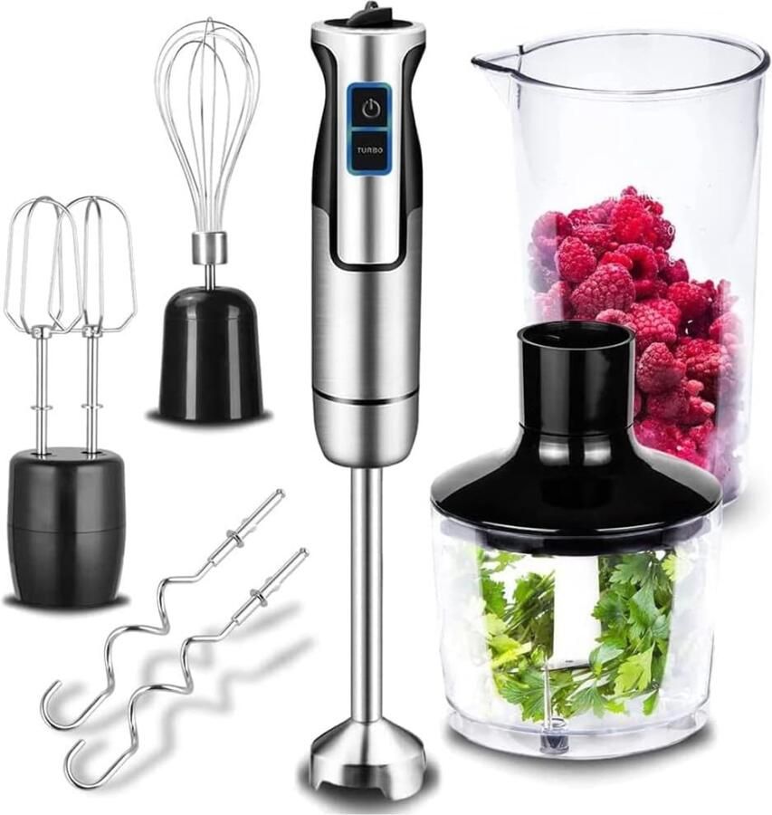QUOVO Mixer staafmixer Mixer handmixer Zilver 24cm x 18cm x 19cm; 1.2 kg