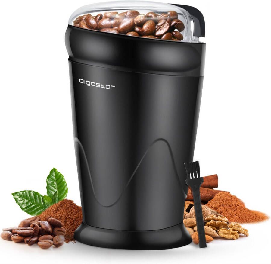 Aigostar Breath 30CFR Elektrische Koffiemolen Koffiebonen maler Kruidenmolen Coffee Grinder Zwart - Foto 2