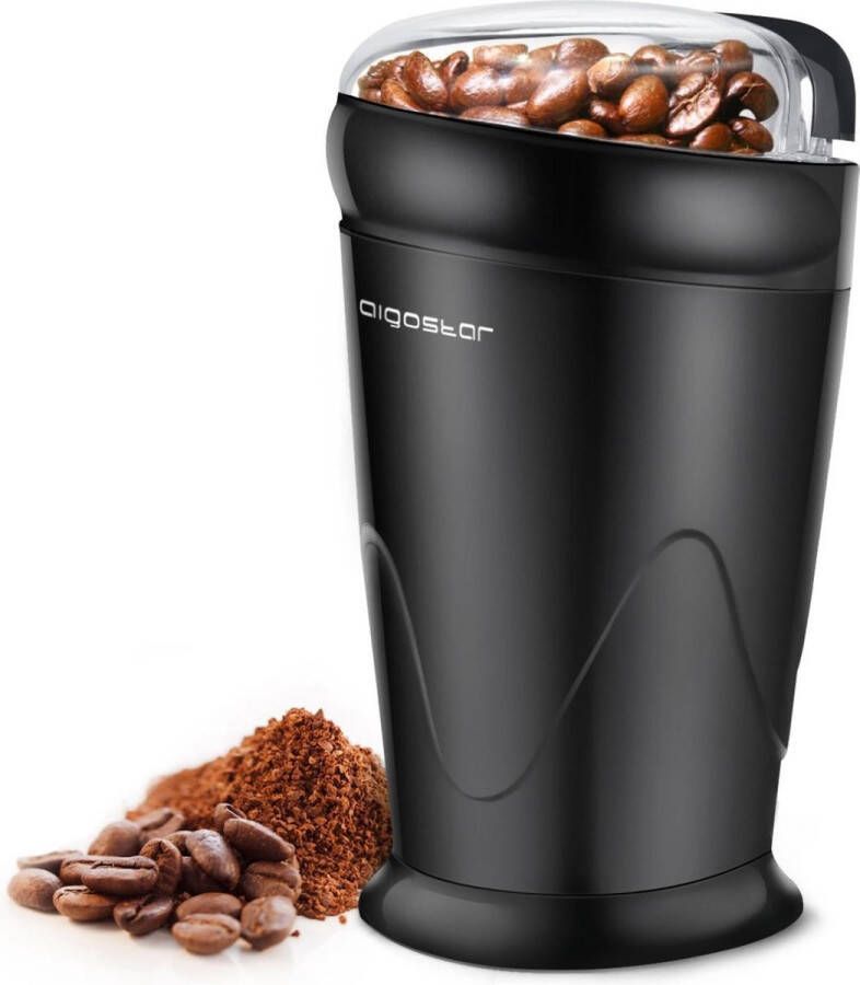 Aigostar Breath 30CFR Elektrische Koffiemolen Koffiebonen maler Kruidenmolen Coffee Grinder Zwart - Foto 3