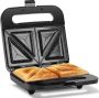 Aigostar Lamo Pro Tosti Apparaat Tosti ijzer Sandwich Maker 22 8x13 3cm Non-Stick Keramische Plaat PFAS-vrij 750W Zwart Rvs - Thumbnail 1