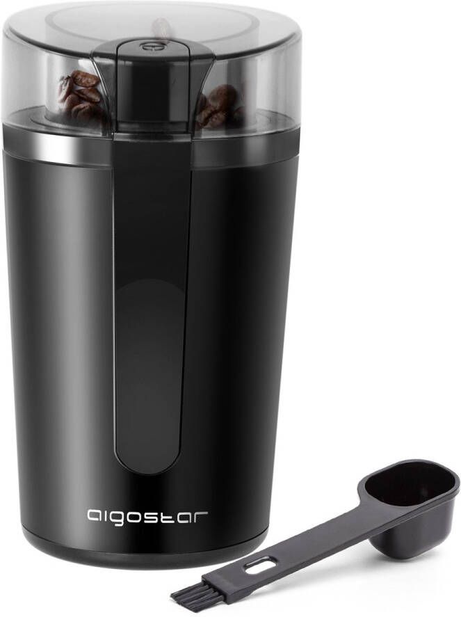 Aigostar Natural 30RRJ Elektronische Koffiemolen koffiemaler Coffee Grinder Kruidenmolen BPA-vrij 200W Zwart - Foto 2