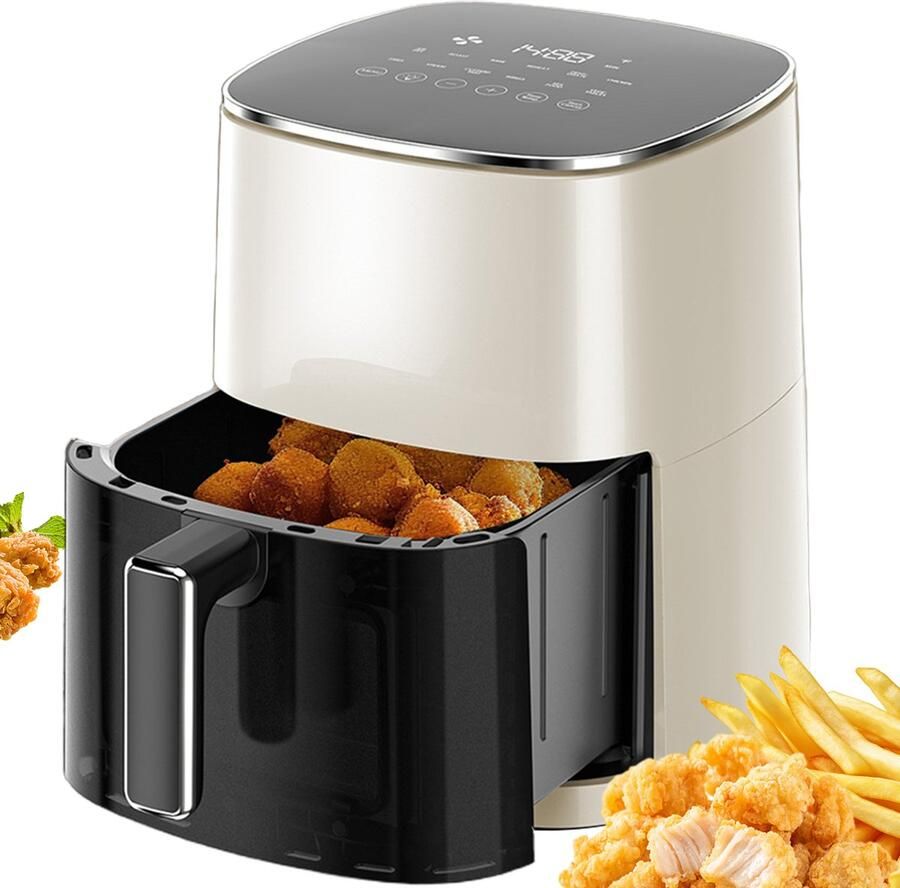 AIMASON Airfryer 6L Grote Capaciteit – Hetelucht Friteuse Zonder Olie – Multifunctionele Air Fryer – Digitaal Temperatuur en Timer – Keuken Airfryer