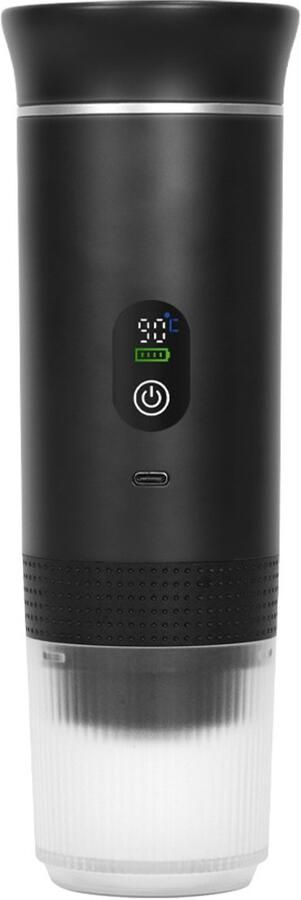 AIMASON Draagbare Koffiemachine 2026 model Draagbare Elektrische Espressomachine Zwart Koffiezet apparaat voor Onderweg Capsules & Gemalen Koffie Portable Espresso Machine Cadeauset koffiemaatje Reis & Camping Koffiezetapparaat