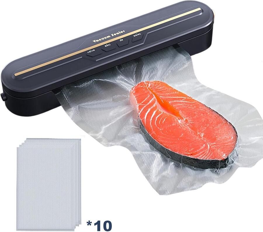 AIMASON Vacumeermachine voor Thuisgebruik Automatische Vacuüm Sealer Voedsel Verpakkingsmachine Elektrische Vershoud Sealer Donkerblauw