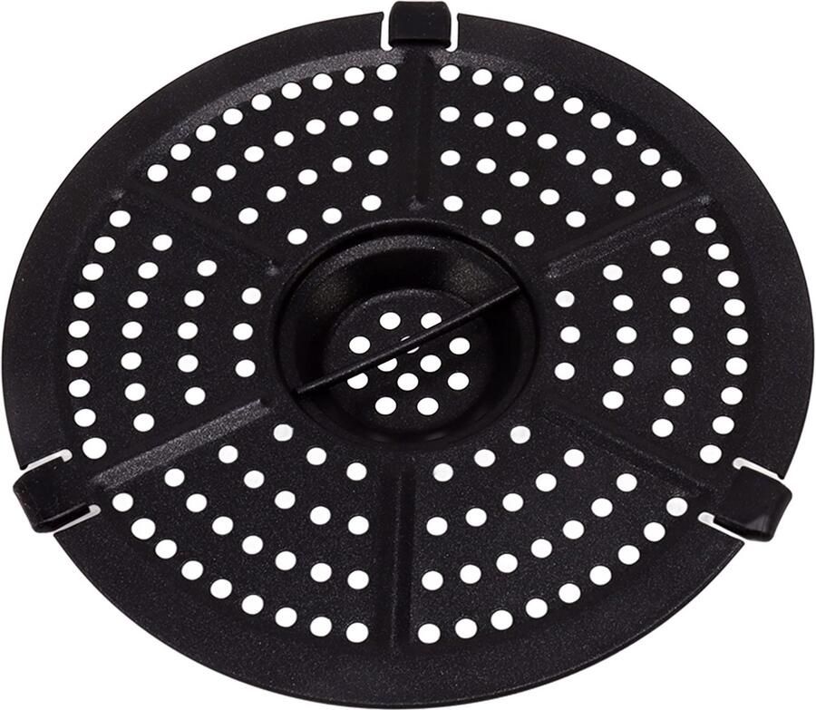 Airfryer vervangende grillpan Antiaanbakplaat met handvat 15 5 cm rond Dubbellaagse coating Geschikt voor verschillende gefrituur