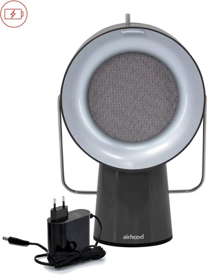 AirHood Original 's werelds eerste mobiele Afzuigkap Space Black Wireless Afzuigkap Draagbaar Mini Afzuigkap