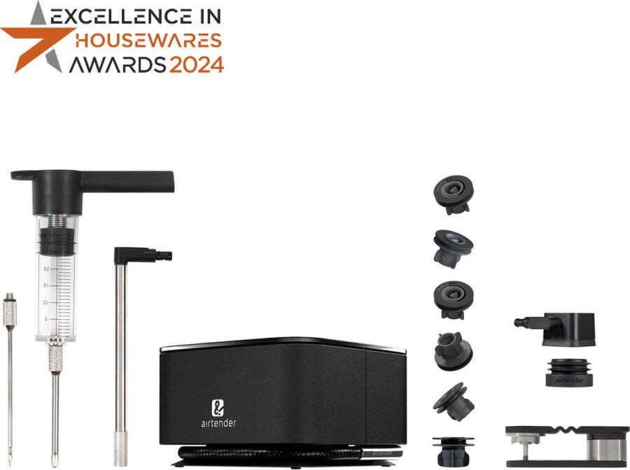 Airtender De electric vacumeert snel en zonder enige moeite iedere wijnfles of conservenpot verbetert smaak en kwaliteit voedsel Bluetooth app connected - Foto 2