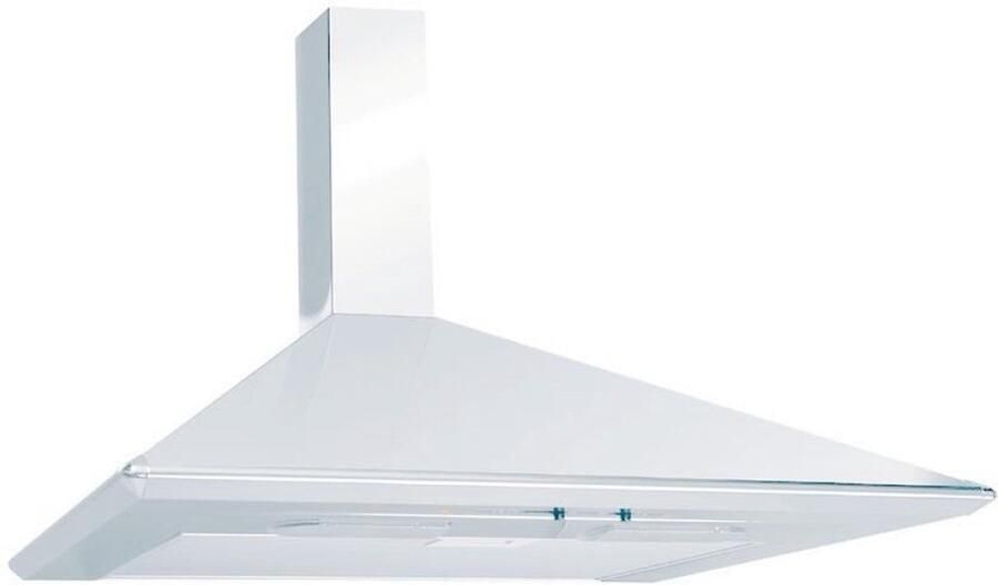 Akpo WK-5 Soft Serie Wandschouw Afzuigkap 60 cm Roestvrij Staal Wit