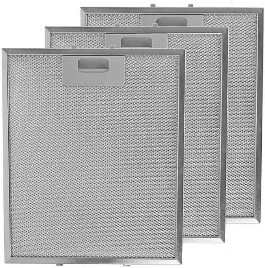Aladdien Set van 3 Afzuigkap Aluminium Mesh Filters Wasbaar