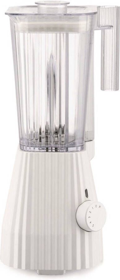 Alessi Blender Plissé 5 snelheden + turbostand wit Michele de Lucchi 1.5 liter MDL09 W