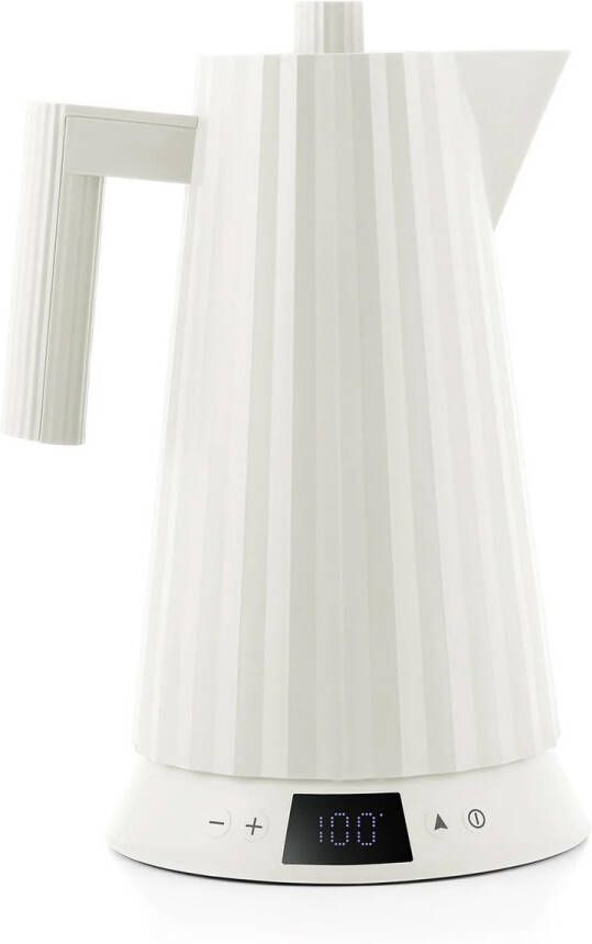 Alessi Plissé-Temperature-Control-Waterkoker-Wit