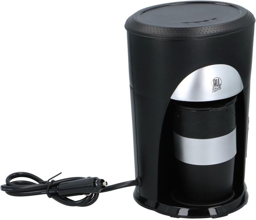 All Ride Koffiezetapparaat 24Volt Auto en Vrachtwagen Koffiepadmachine voor Koffiepads Koffiezet Apparaat met Koffiebeker Auto Accessoiries voor Onderweg Zwart