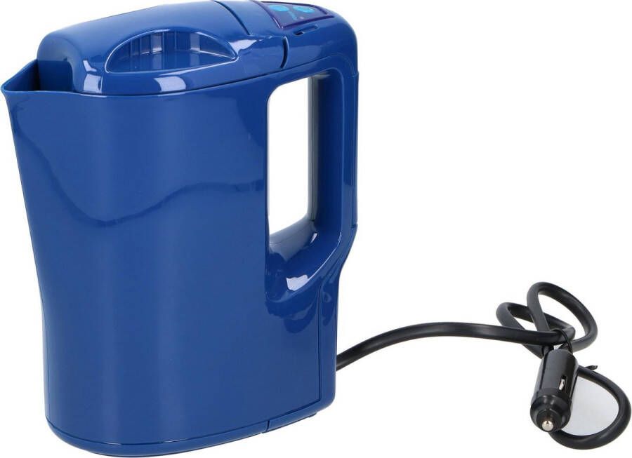 All Ride Auto Reiswaterkoker 24 Volt via Sigarettenaansteker voor Auto Vrachtwagen Camper en Boot 0 8 Liter Blauw
