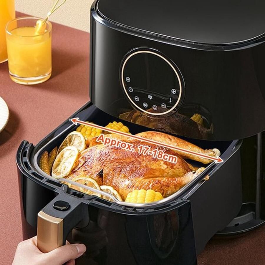 Allecto Airfryer Bakvorm Anti-aanbaklaag Rood Taartvorm Geschikt voor