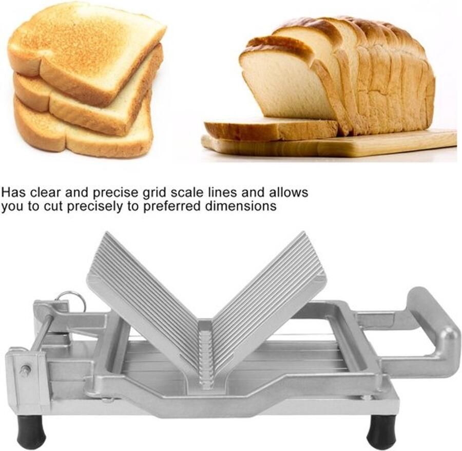 Allecto Handmatige Kaassnijder Draagbare Toastsnijder Verstelbare dikte