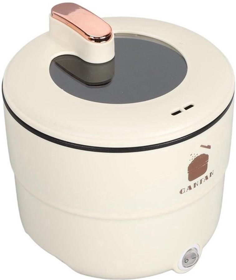 Allecto Mini rijstkoker 1 8 liter wit elektrisch