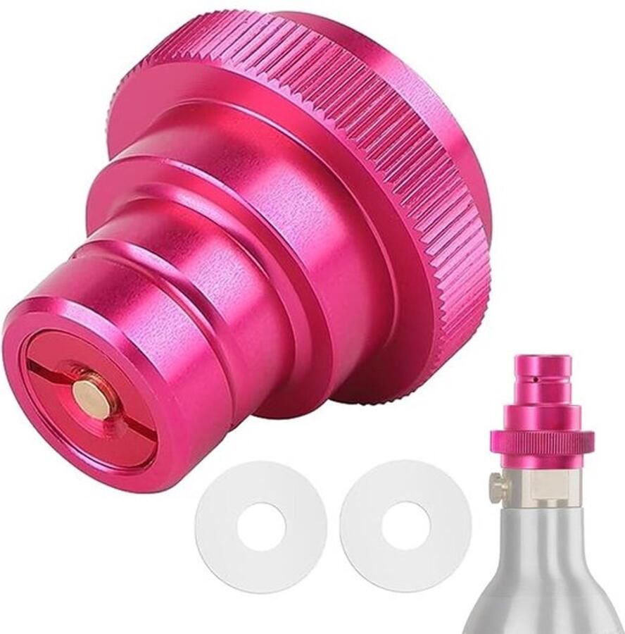 Allecto Sneladapter voor sodamaker CO2 Quick-adapter Roestvrij
