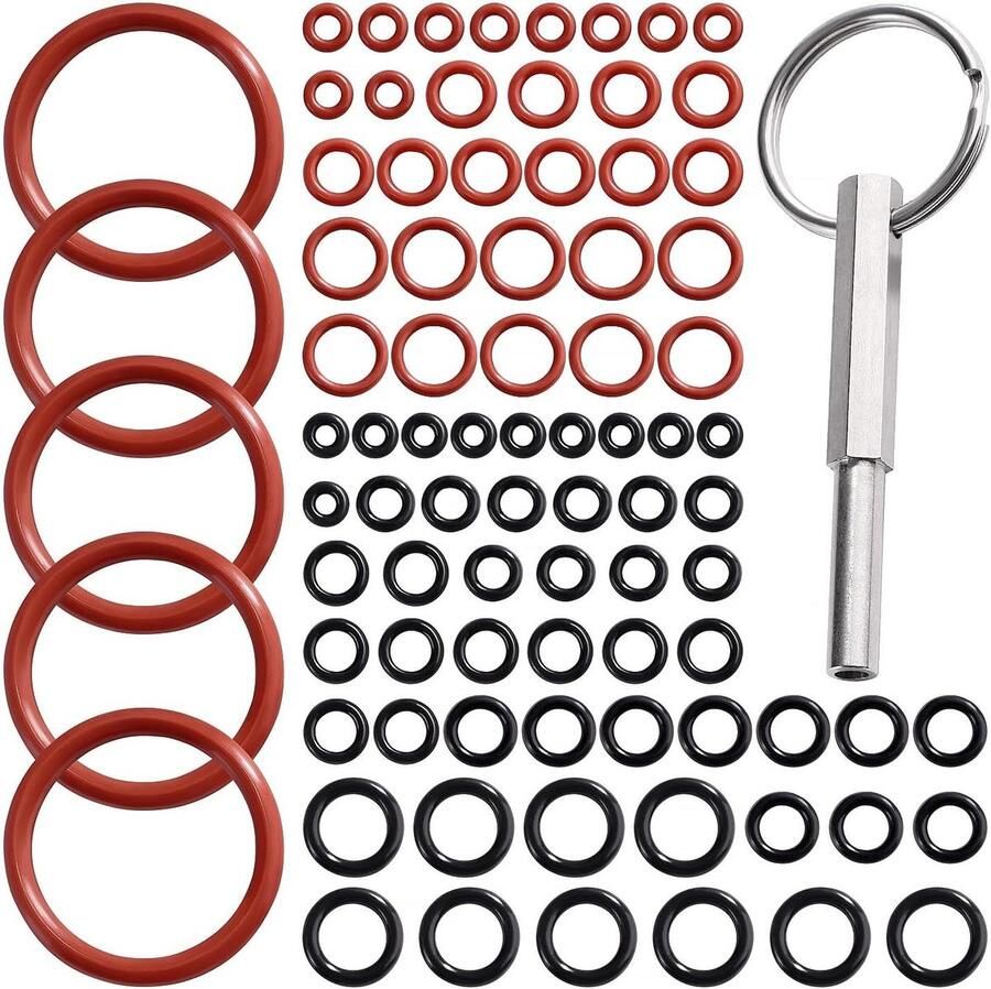 Allecto Plus O-ringset voor Koffiemachine Siliconen O-ringen Ovale Sleutel Compatibel met Koffiemachines van Philips Saeco Spidem Gaggia 86 Stuks