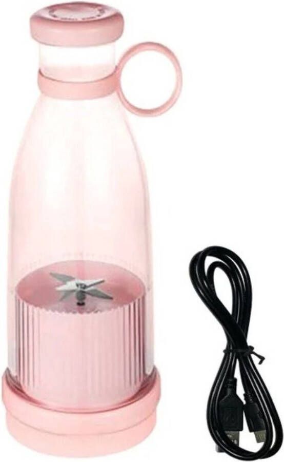 Mini Blender to go Smoothie Maker Draagbare Blender Oplaadbare mini Blender Portable Blender Lichtgewicht Blender draadloos Blender Blenders Blender smoothie Keukenmachines Roze