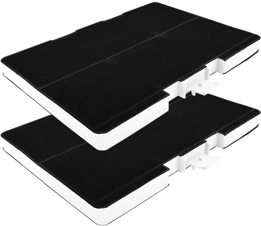 AllSpares Koolstoffilter (2 St.) voor afzuigkappen geschikt voor Bosch 11026771 00705432 DHZ5346 Siemens LZ53451 en Neff Z5102X1 (315x215x21mm)