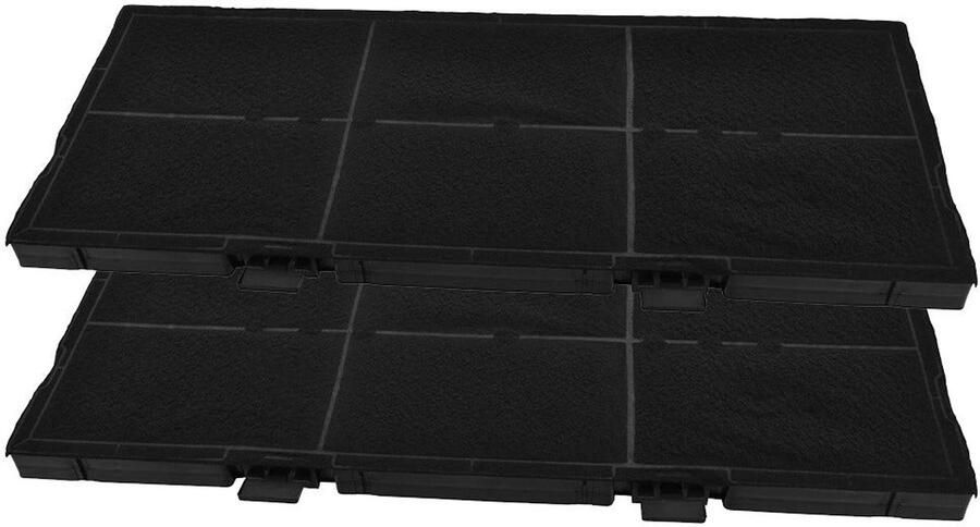 AllSpares Koolstoffilter (2 St.) voor afzuigkappen geschikt voor o.a. Bosch 11025806 DSZ4561 Siemens LZ45610 en Neff Z54TC02X0 (459x189x20mm)