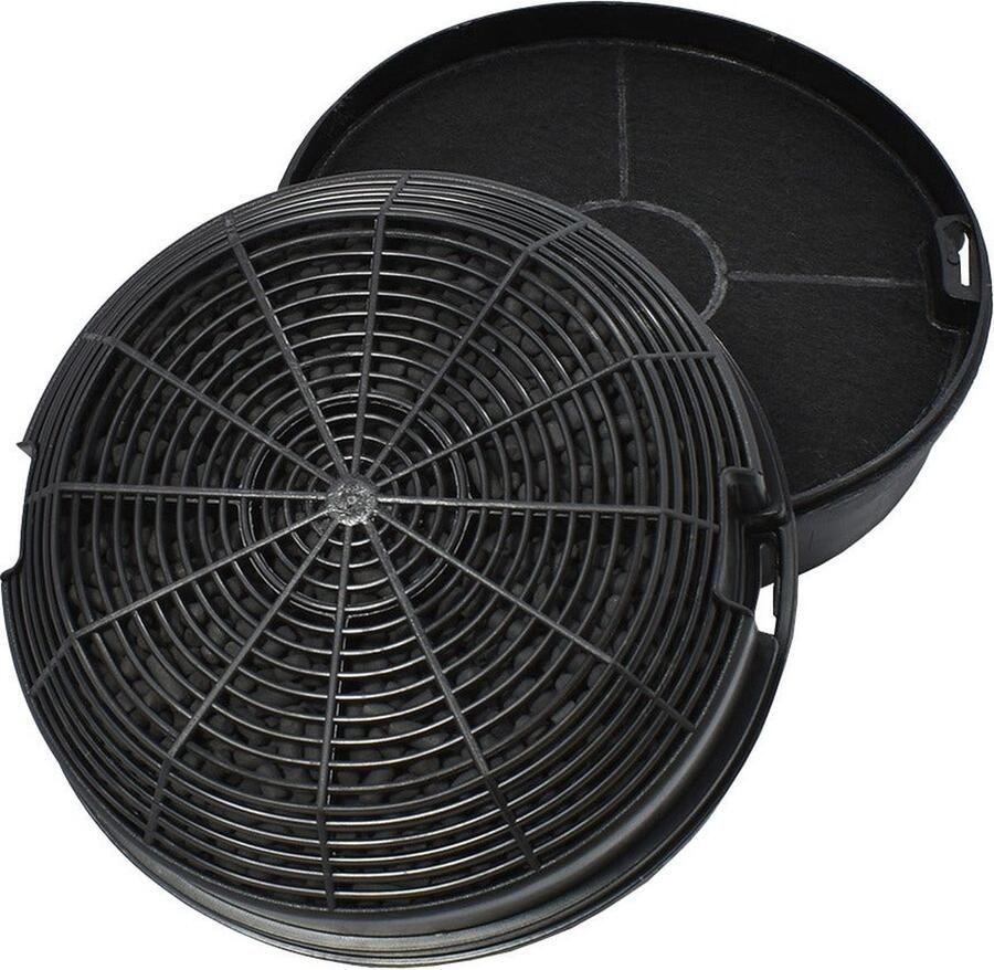 AllSpares Koolstoffilter (2st.) voor afzuigkappen geschikt voor o.a. AEG-Electrolux Elica Type 47 CFC0141497 F00479 1S en Whirlpool AMC023 (Ø150mm)