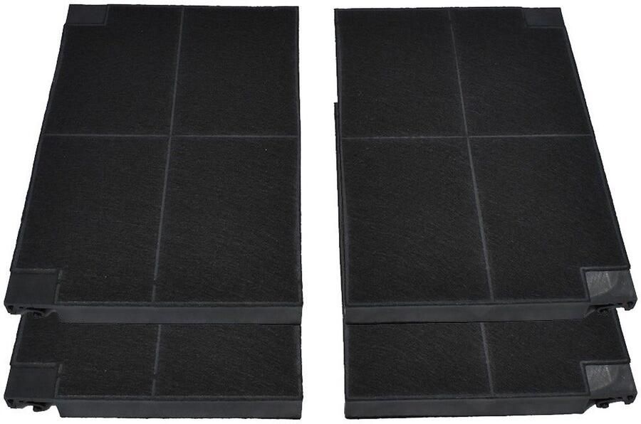AllSpares Koolstoffilter (2St.) voor afzuigkappen geschikt voor o.a. AEG Zanussi EFF55 Franke Faber 1120016758 en Electrolux Juno Zanker MCFE16 9029800621 (225x150x20mm)