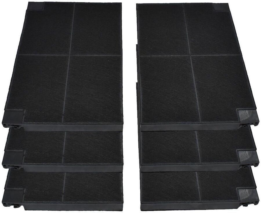 AllSpares Koolstoffilter (2St.) voor afzuigkappen geschikt voor o.a. AEG Zanussi EFF55 Franke Faber 1120016758 en Electrolux Juno Zanker MCFE16 9029800621 (225x150x20mm)