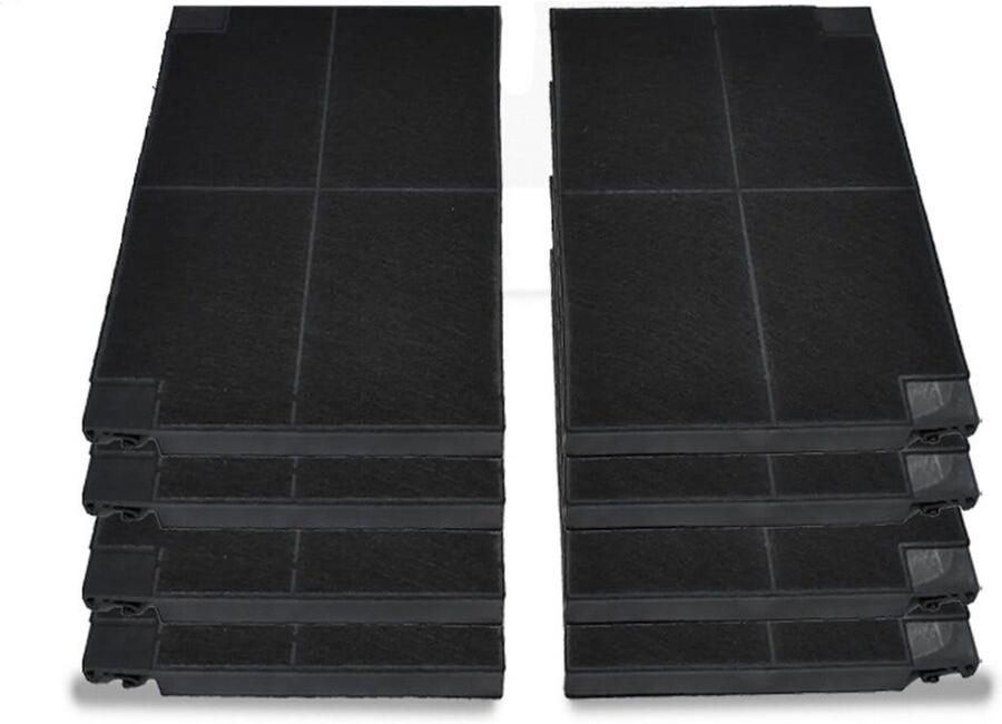 AllSpares Koolstoffilter (2St.) voor afzuigkappen geschikt voor o.a. AEG Zanussi EFF55 Franke Faber 1120016758 en Electrolux Juno Zanker MCFE16 9029800621 (225x150x20mm)