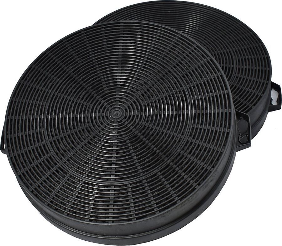 AllSpares Koolstoffilter (2st.) voor afzuigkappen geschikt voor o.a. Bosch 00353121 353121 DHZ5140 DHZ5146 Siemens LZ51400 en Neff Z5115X0 (Ø210mm)