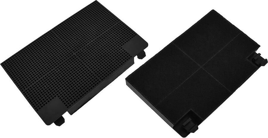 AllSpares Koolstoffilter (2St.) voor afzuigkappen geschikt voor o.a. Electrolux Zanussi EFF70 Bosch Siemens (00)640550 Faber 112.0441.093 Franke 120016757 en SMEG KITFC142 (192x131x20mm)