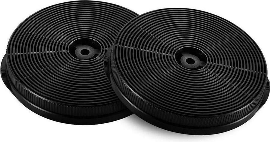AllSpares Koolstoffilter (2St.) voor afzuigkappen geschikt voor Respekta MIZ1000N (Ø171x25mm)
