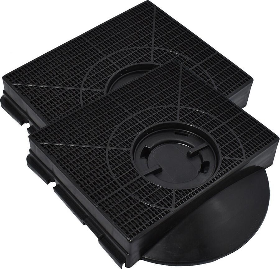 AllSpares Koolstoffilter (2x) voor afzuigkappen geschikt voor o.a. Whirlpool WPRO CHF303 1 AEG-Electrolux MCFE10 9029800555 Ikea NYTTIG FIL 558 Elica F00189 S Type 303 Bosch Siemens 649991 491429 etc. (211x205x40mm)