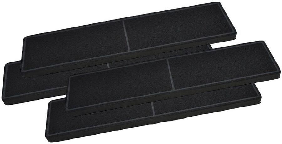 AllSpares Koolstoffilter (4 stuks) voor Afzuigkappen geschikt voor Miele DKF 21-P DA 670x (430x100x20 mm)