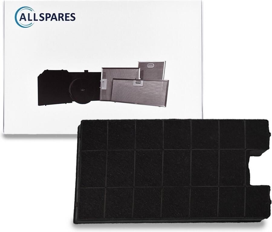 AllSpares Koolstoffilter voor Afzuigkap geschikt voor Gorenje 322147 AH083 (380x256x13mm)