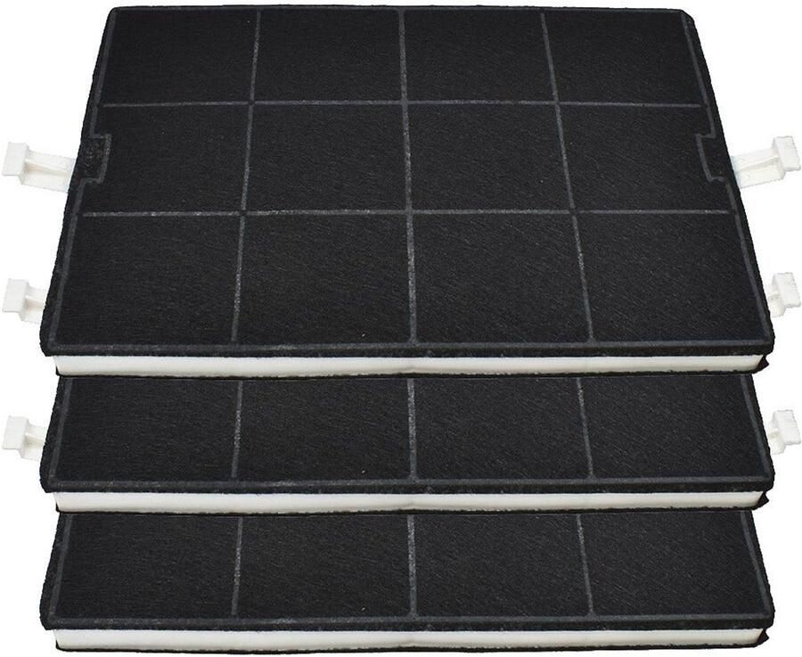 AllSpares Koolstoffilter voor afzuigkappen geschikt voor Bosch 00351210 351210 DHZ5160 Siemens LZ51600 en Neff Z5114X0 (293x200x23mm)
