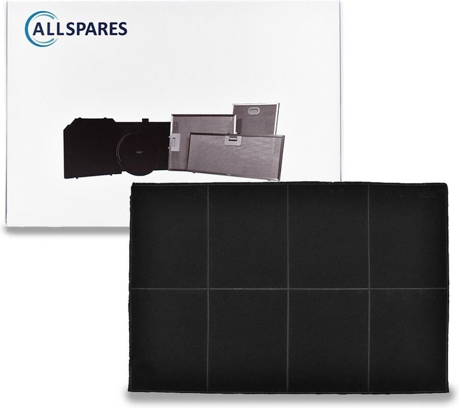 AllSpares Longlife Koolstoffilter voor afzuigkappen geschikt voor o.a. Bosch 00460008 460008 DHZ2340 Siemens LZ23400 Neff Z5145X0 (362x238x28mm)