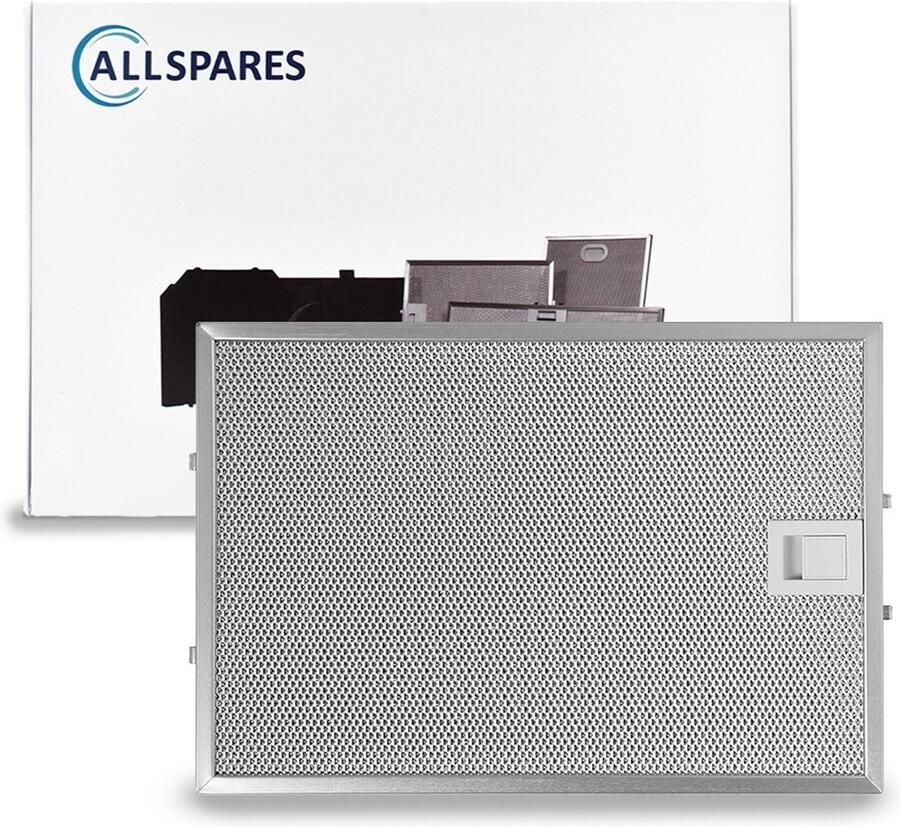 AllSpares Metaalfilter voor afzuigkappen geschikt voor Bosch Siemens en Neff 00362380 362380 (320x220x8mm)