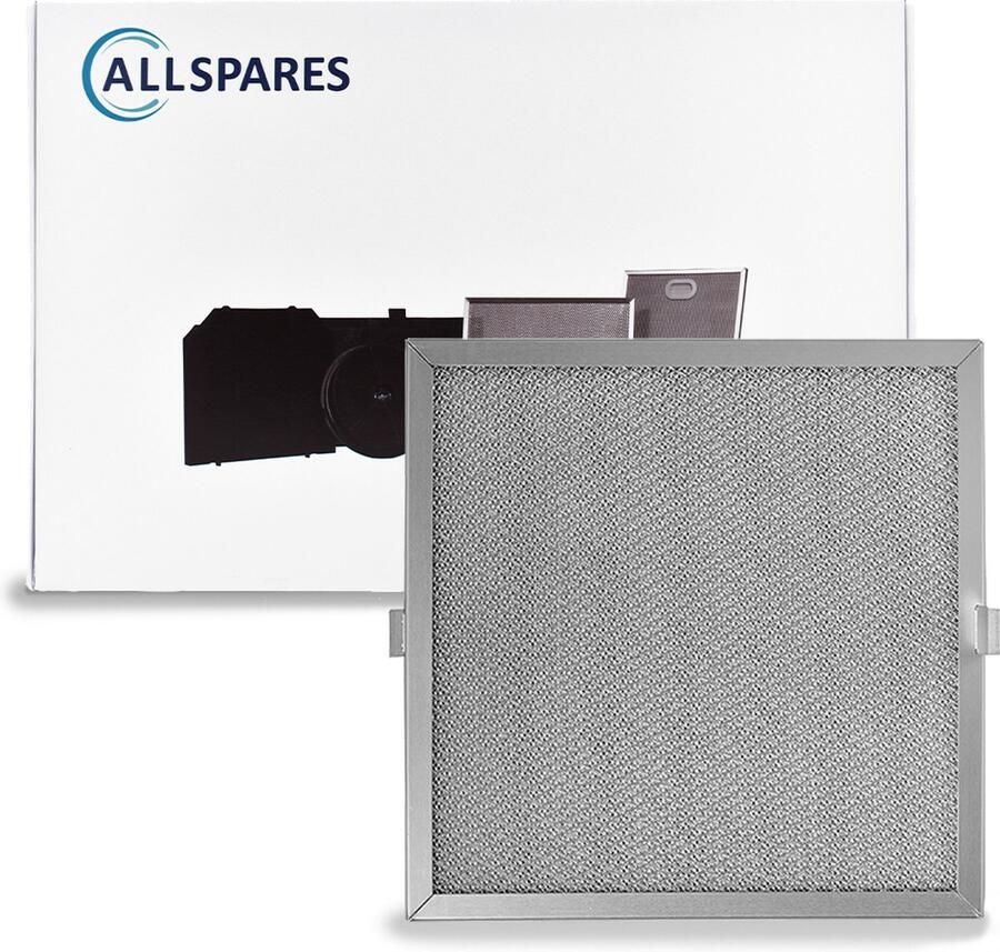 AllSpares Metaalfilter voor afzuigkappen geschikt voor Novy 563-8010A (247x247mm)