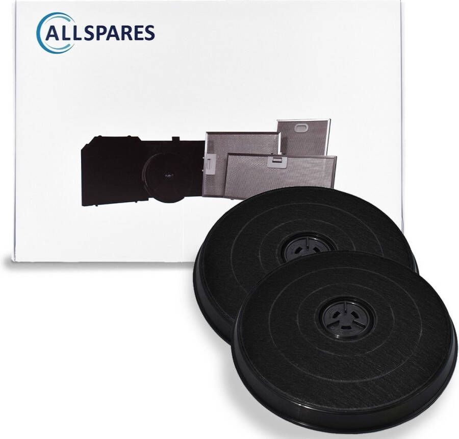 AllSpares Koolstoffilter (2St.) voor afzuigkappen geschikt voor o.a. Electrolux EFF57 E3CFF57 Bosch Siemens 11005728 11005734 AEG Zanussi MCEF03 9029800472 Whirlpool 484000008636 (Ø231mm) - Foto 2