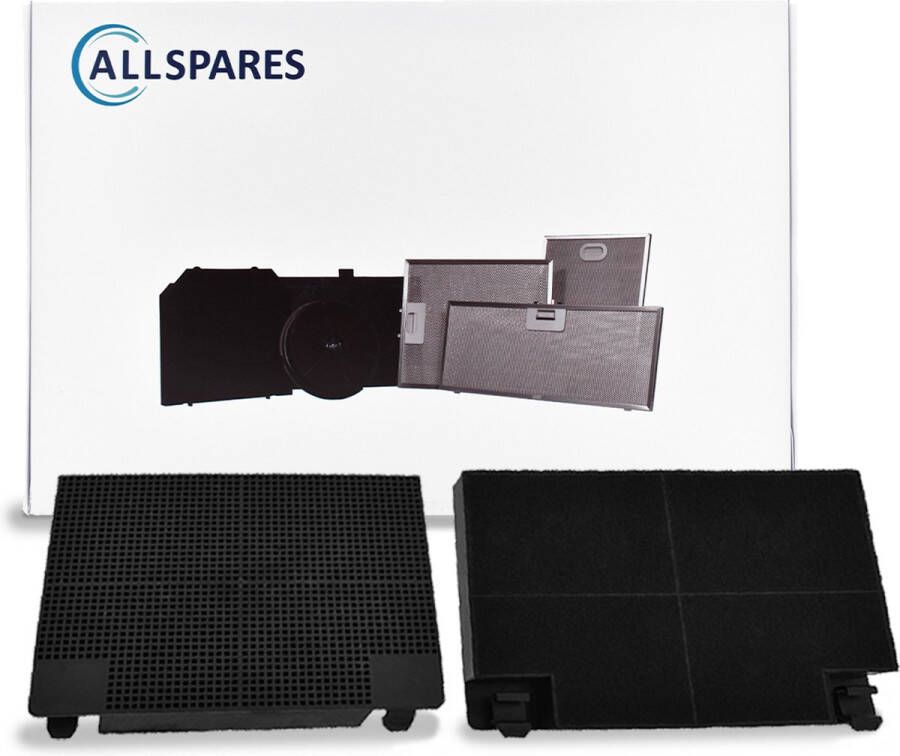 AllSpares Koolstoffilter (2St.) voor afzuigkappen geschikt voor o.a. Electrolux Zanussi EFF70 Bosch Siemens (00)640550 Faber 112.0441.093 Franke 120016757 en SMEG KITFC142 (192x131x20mm) - Foto 2