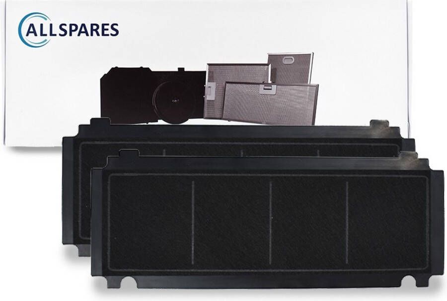 AllSpares Koolstoffilter (2x) voor afzuigkappen geschikt voor Airforce AFFCA267I (265x98x14mm)