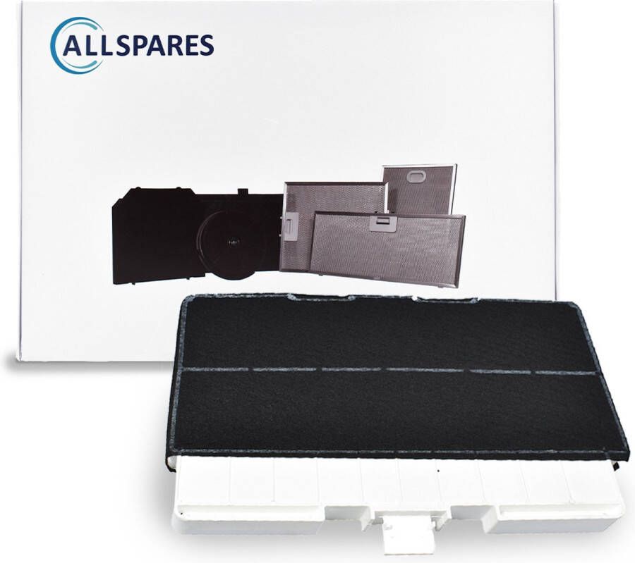 AllSpares Koolstoffilter voor afzuigkappen geschikt voor Bosch 00705433 705433 DHZ5356 Siemens LZ53551 en Neff 632176 (320x217x21mm)