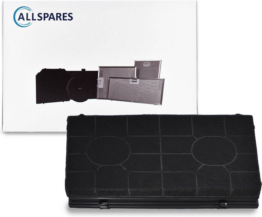 AllSpares Koolstoffilter voor afzuigkappen geschikt voor o.a. AEG-Electrolux Type 190 I.KE.A. CHF190 FAT190 Whirlpool 484000008578 en Elica CFC0140055 (485x255x45mm)