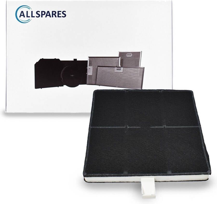 AllSpares Koolstoffilter voor afzuigkappen geschikt voor o.a. Bosch 00360732 360732 DHZ5186 Siemens LZ51800 Neff Z5116X1 (222x222x22mm)