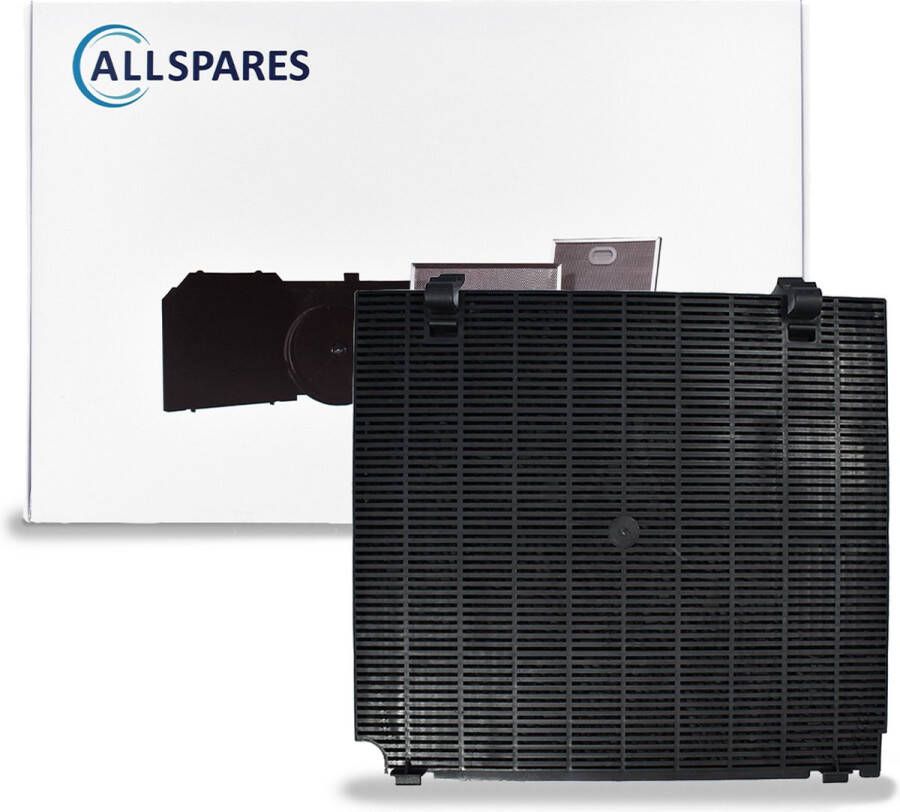 AllSpares Koolstoffilter voor afzuigkappen geschikt voor o.a. Whirlpool C00392542 480122101207 Pelgrim KF60 en Atag KF65 88016162 (265x240x15mm)
