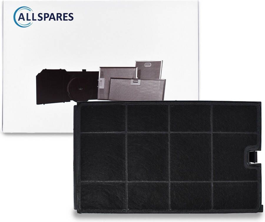 AllSpares Koolstoffilter voor afzuigkappen geschikt voor o.a. Whirlpool I.KE.A. Type 35 CHF035 en Elica F00210 S (266x158x20mm)