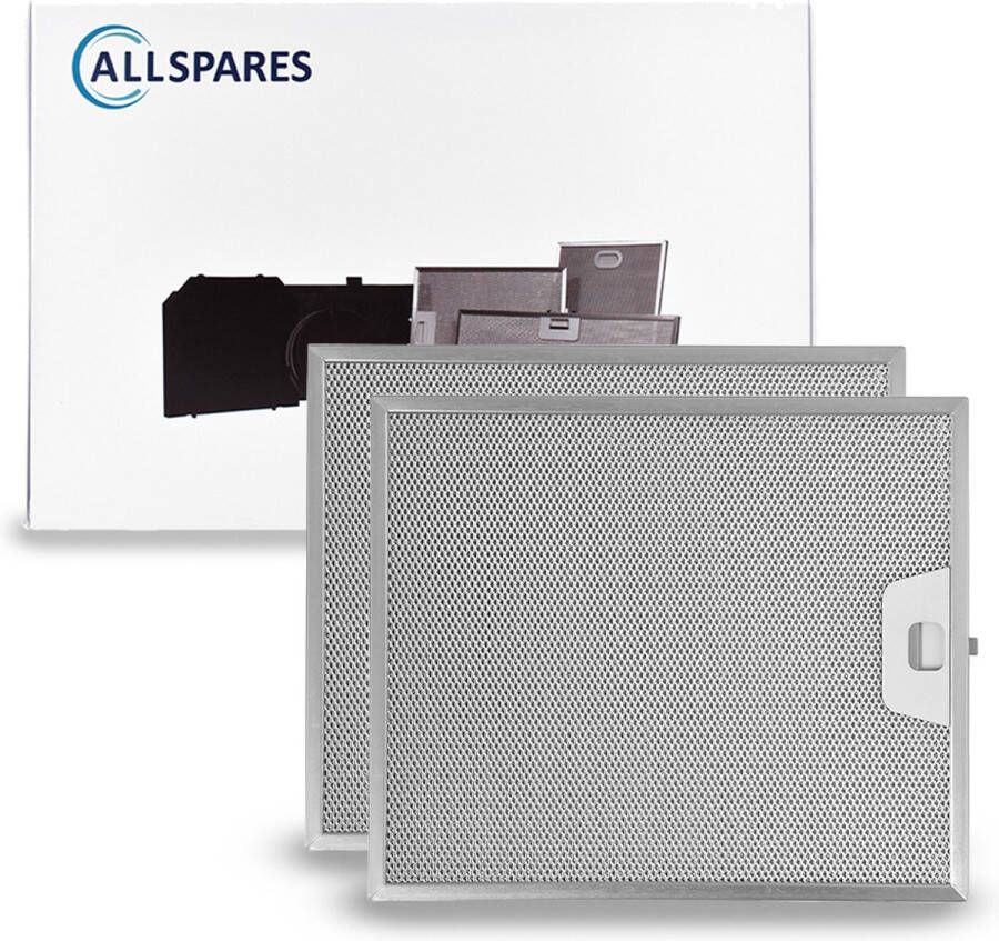 AllSpares Metaalfilter (2x) voor afzuigkappen geschikt voor AEG-Electrolux Zanussi 50248271004 en Faber 1330071330 (300x253x7mm) - Foto 2