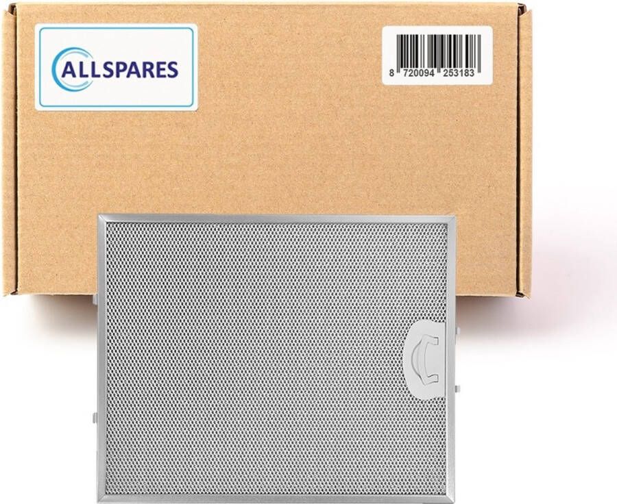 AllSpares Metaalfilter voor afzuigkappen geschikt voor Etna Atag Pelgrim 181471 89000760 en Samsung DG81-00415A (317x257x7mm )